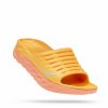 Footwear * | Hoka Unisex Ora Recovery Slide (Aysc Amber Yellow/Shell Coral)