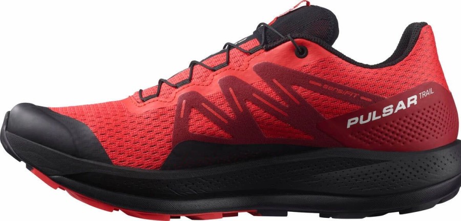 Footwear * | Salomon Men'S Pulsar Trail (900 Poppy Red/Bird/Black)