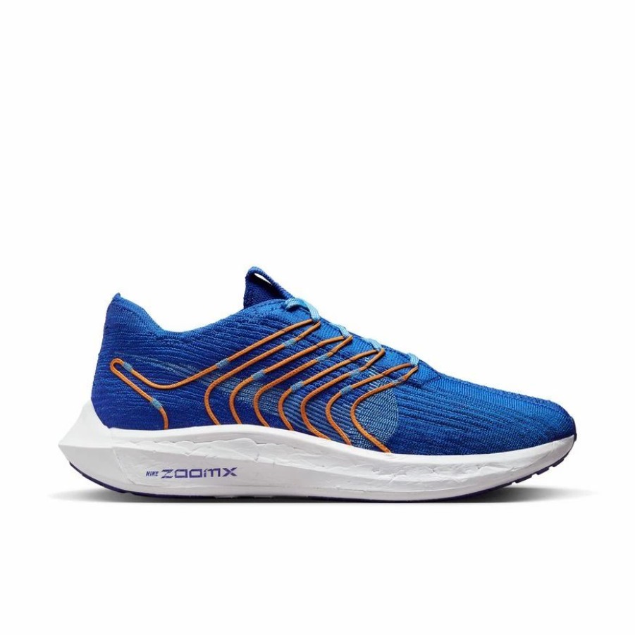 Footwear * | Nike Men'S Pegasus Turbo Flyknit Next Nature (400 Game Royal/University Blue/Vivid Orange)