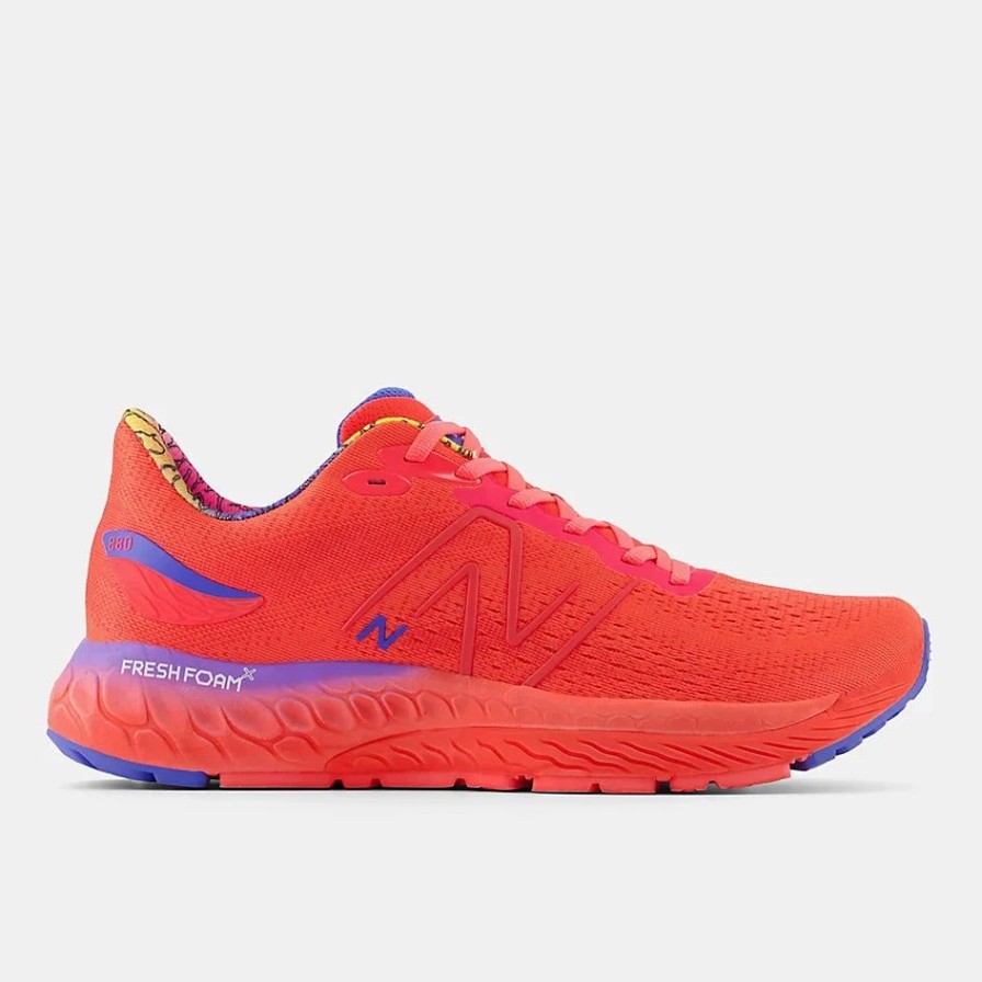 Footwear * | New Balance Men'S Fresh Foam X 880 V12 (F Electric Red/Bright Lapis)