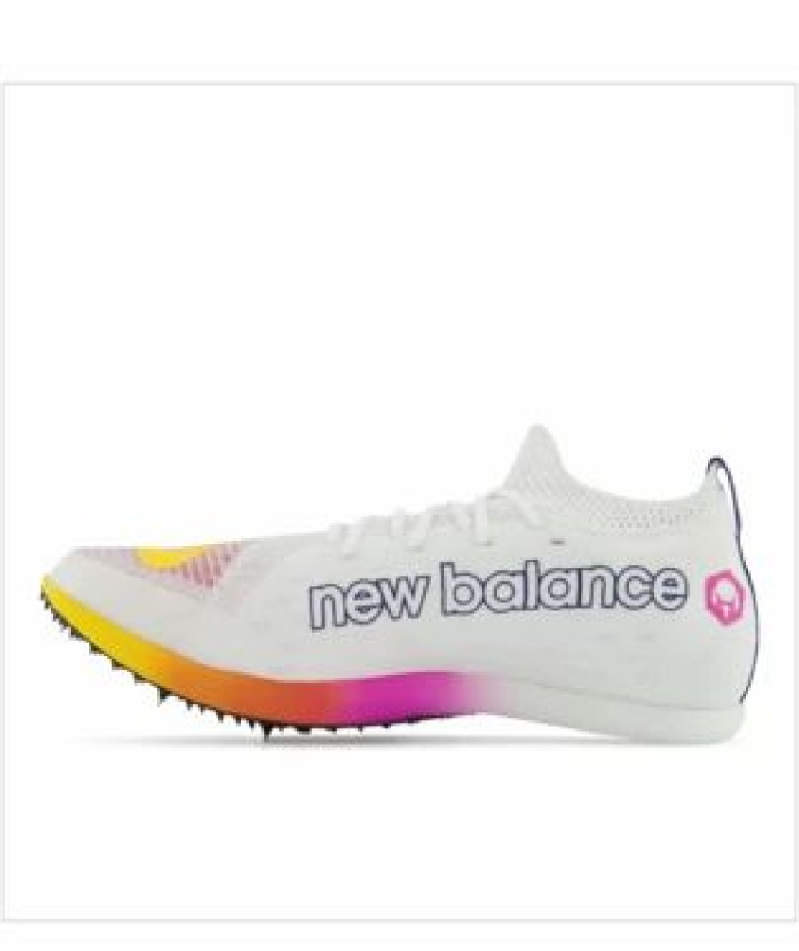 Footwear * | New Balance Unisex Fuelcell Md-X (Re- White/Vibrant Aprioct)