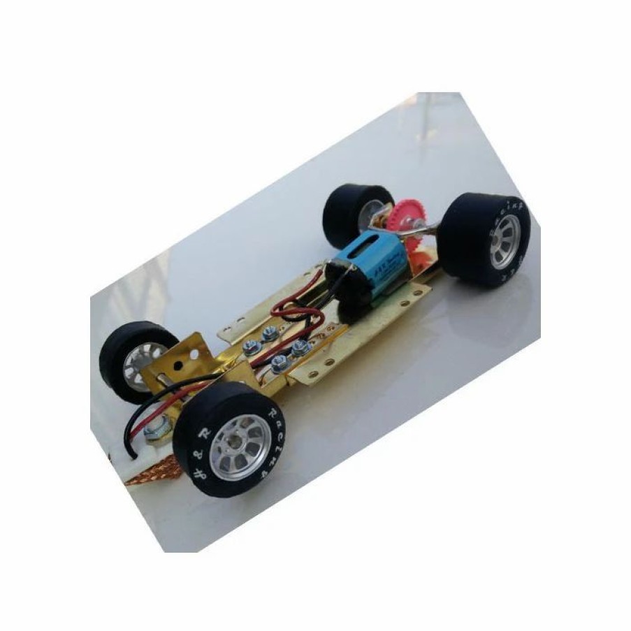 1/24 Scale Slot Cars * | H&R Racing Hrch06 1/24 Chassis Slot Car Nascar Wheels 26K Rpm Motor