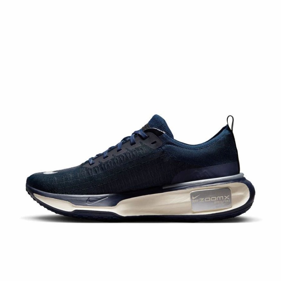 Footwear * | Nike Men'S Zoomx Invincible Run Flyknit 3 (400 College Navy/Metallic Silver)