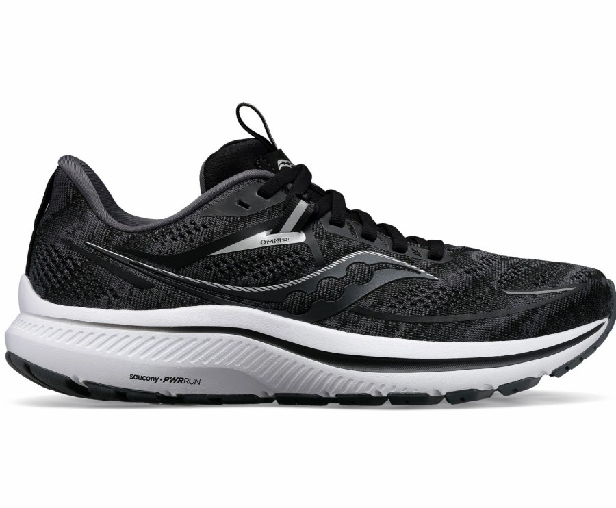 Footwear * | Saucony Men'S Omni 21 Wide (10 Black/White)