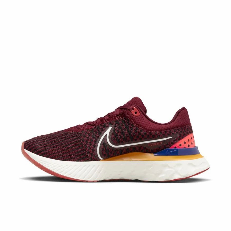 Footwear * | Nike Men'S React Infinity Run Flyknit 3 (600 Dark Beetroot/White/University Gold)