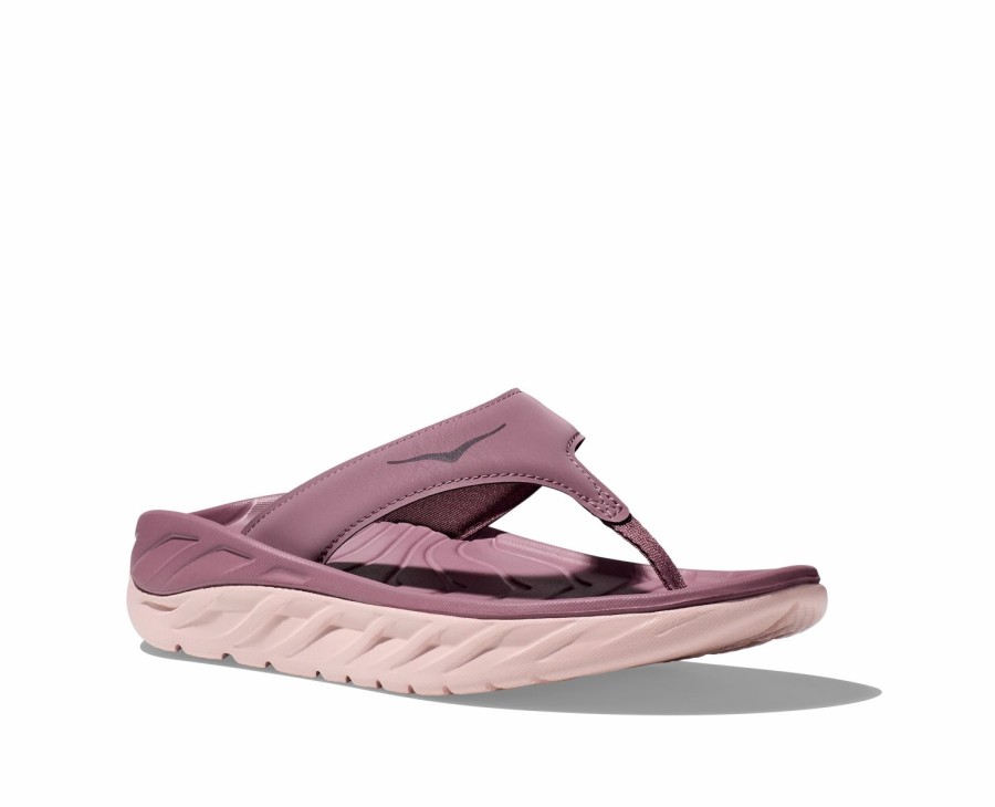 Footwear * | Hoka Women'S Ora Recovery Flip (Wmpw Wistful Mauve/Peach Whip)