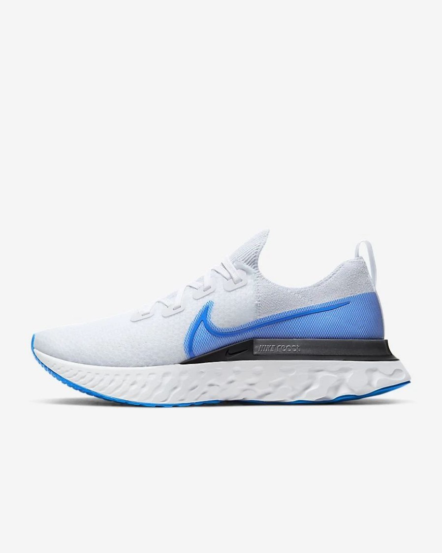 Footwear * | Nike Men'S React Infinity Run Flyknit (101 True White/White/Pure)