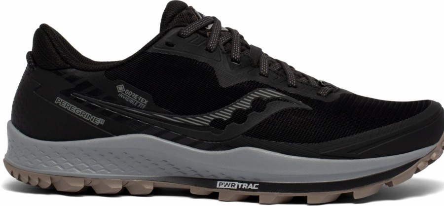 Footwear * | Saucony Men'S Peregrine 11 Gtx (45 Black/Gravel)