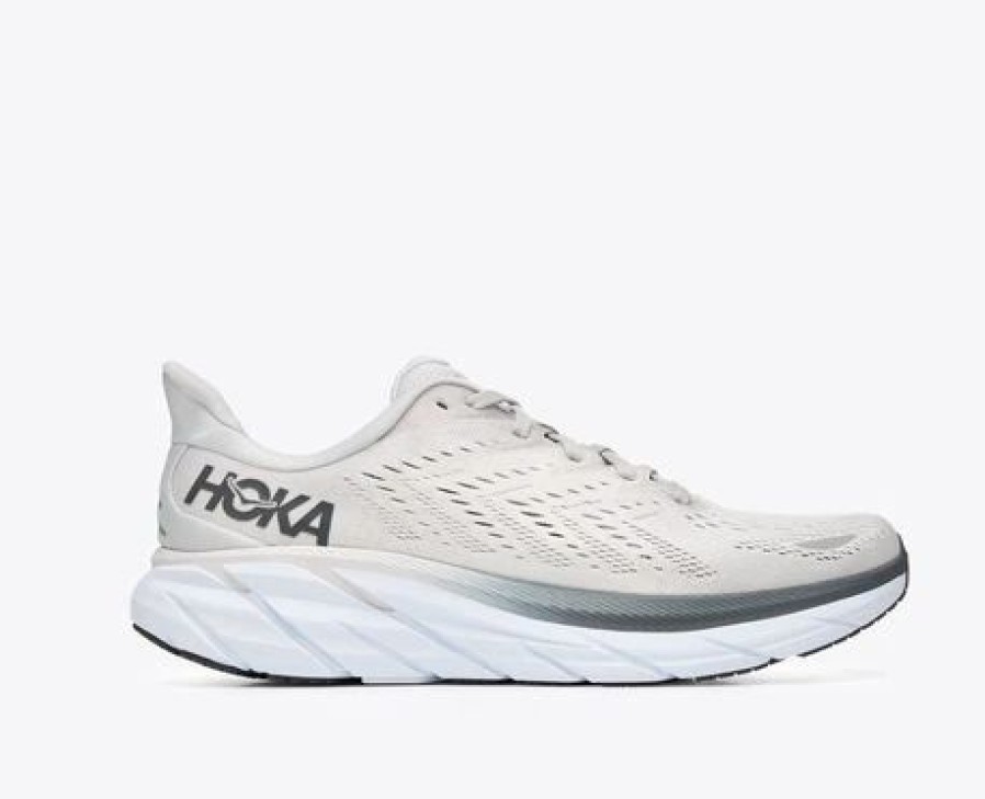 Footwear * | Hoka Men'S Clifton 8 (Lrnc Lunar Rock/Nimbus Cloud)