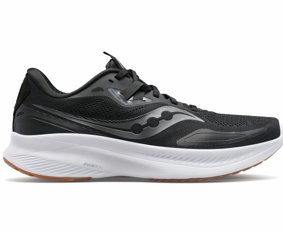 Footwear * | Saucony Men'S Guide 15 (12 Black/Gum)