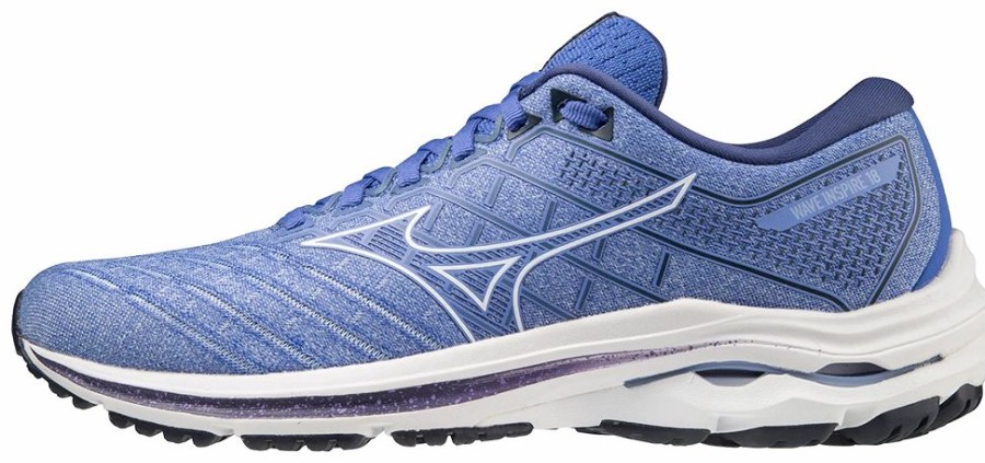 Footwear * | Mizuno Women'S Wave Inspire 18 (Ab00 Amparo Blue/White)