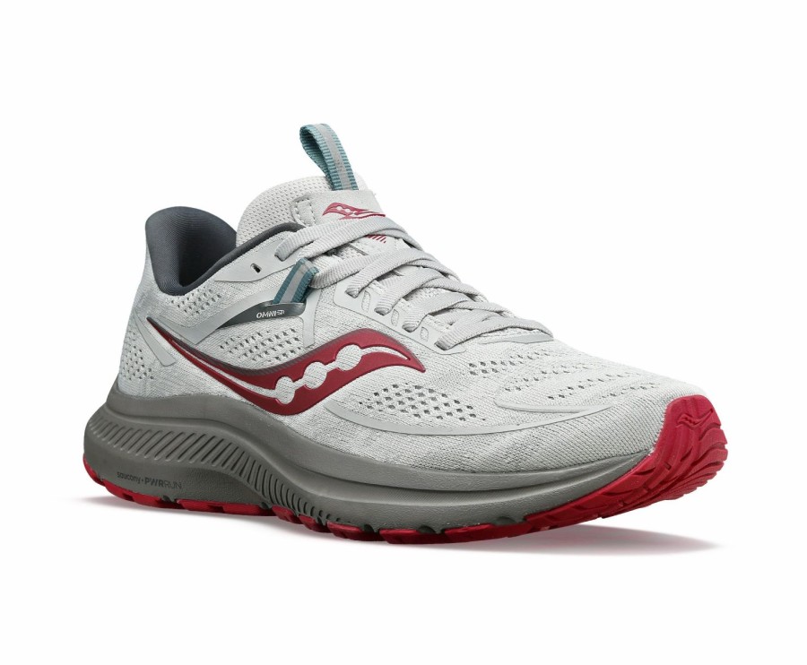 Footwear * | Saucony Women'S Omni 21 (16 Concrete/Berry)