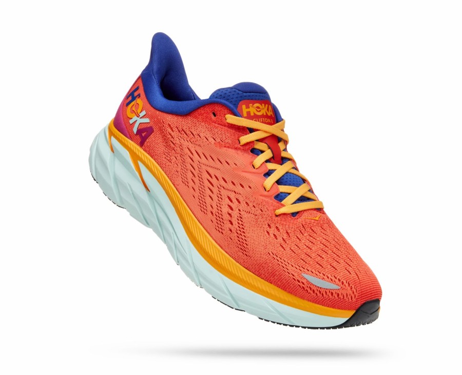 Footwear * | Hoka Men'S Clifton 8 "St(Art) Pack" (Fbln Fiesta/Bluing)