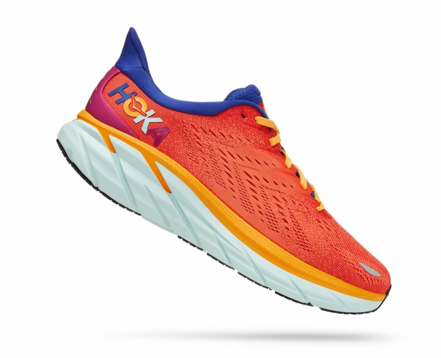 Footwear * | Hoka Men'S Clifton 8 "St(Art) Pack" (Fbln Fiesta/Bluing)