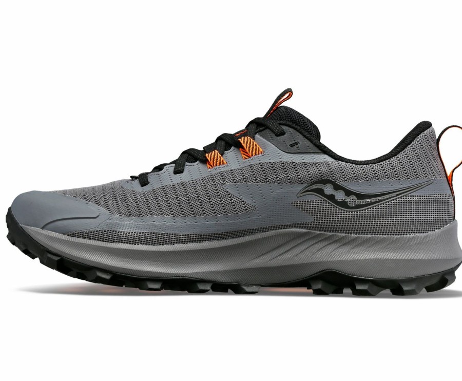 Footwear * | Saucony Men'S Peregrine 13 Gtx (05 Gravel/Black)