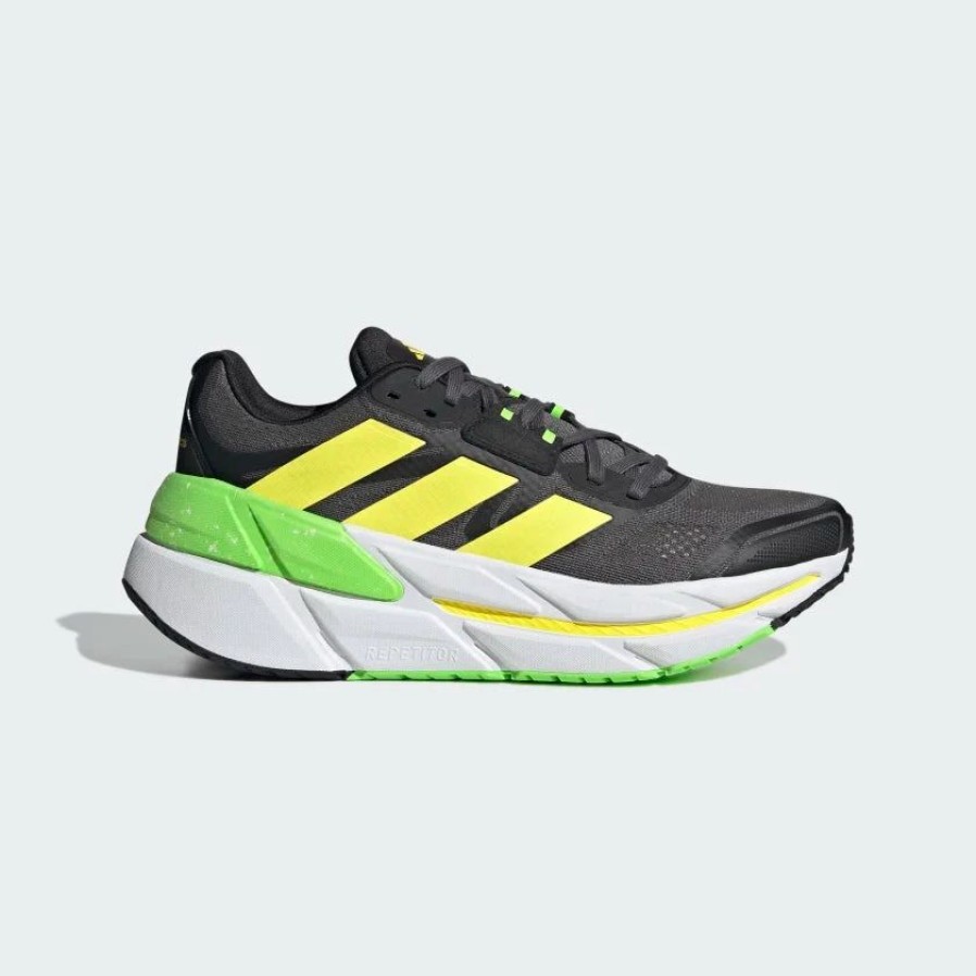 Footwear * | Adidas Men'S Adistar Cs (Grey Five/Beam Yellow/Solar Green)