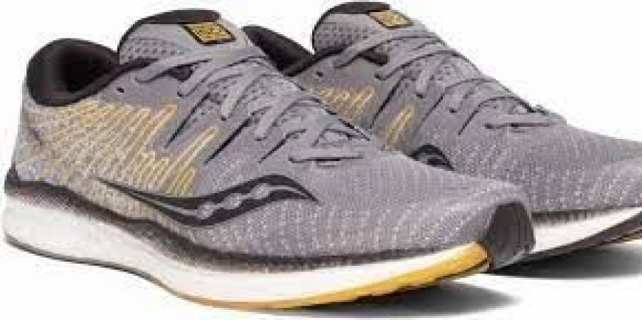 Footwear * | Saucony Men'S Liberty Iso 2 (45 Grey/Yellow)