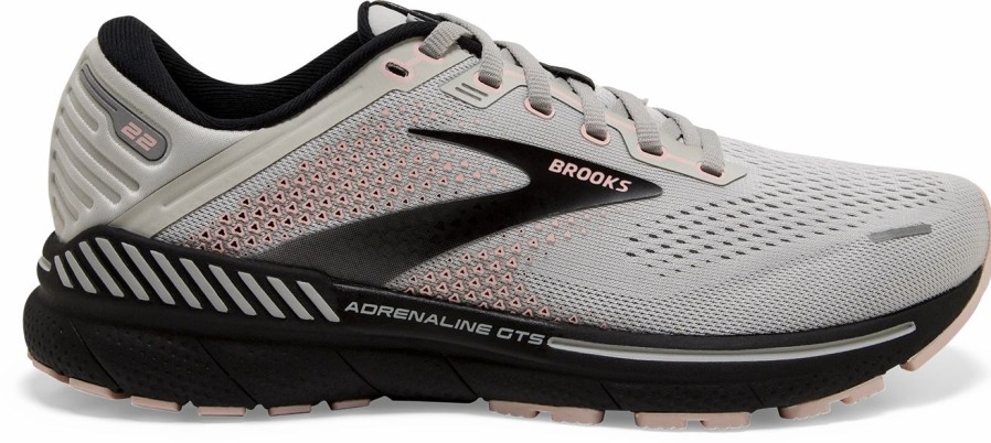 Footwear * | Brooks Women'S Adrenaline Gts 22 Wide (035 Grey/Rose/Black)