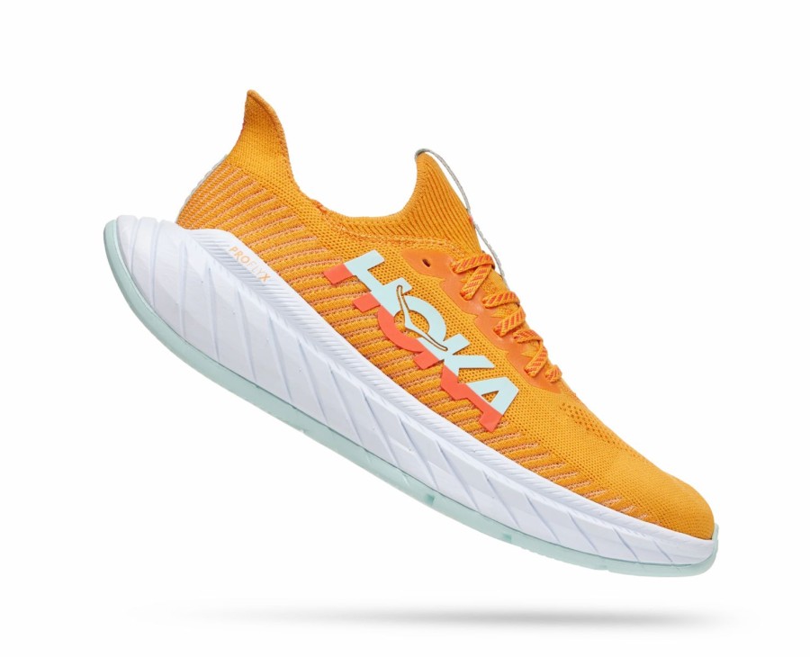 Footwear * | Hoka Men'S Carbon X 3 (Rycm Radiant Yellow/Camellia)