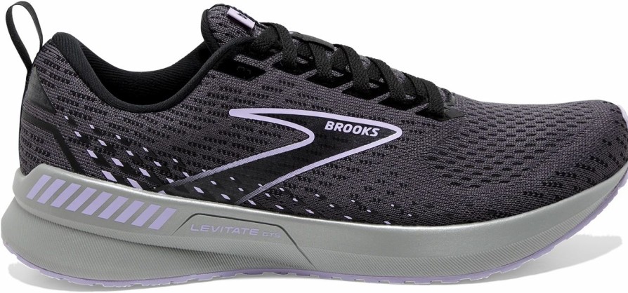 Footwear * | Brooks Women'S Levitate 5 Gts (080 Grey/Peacoat/Blue Light)