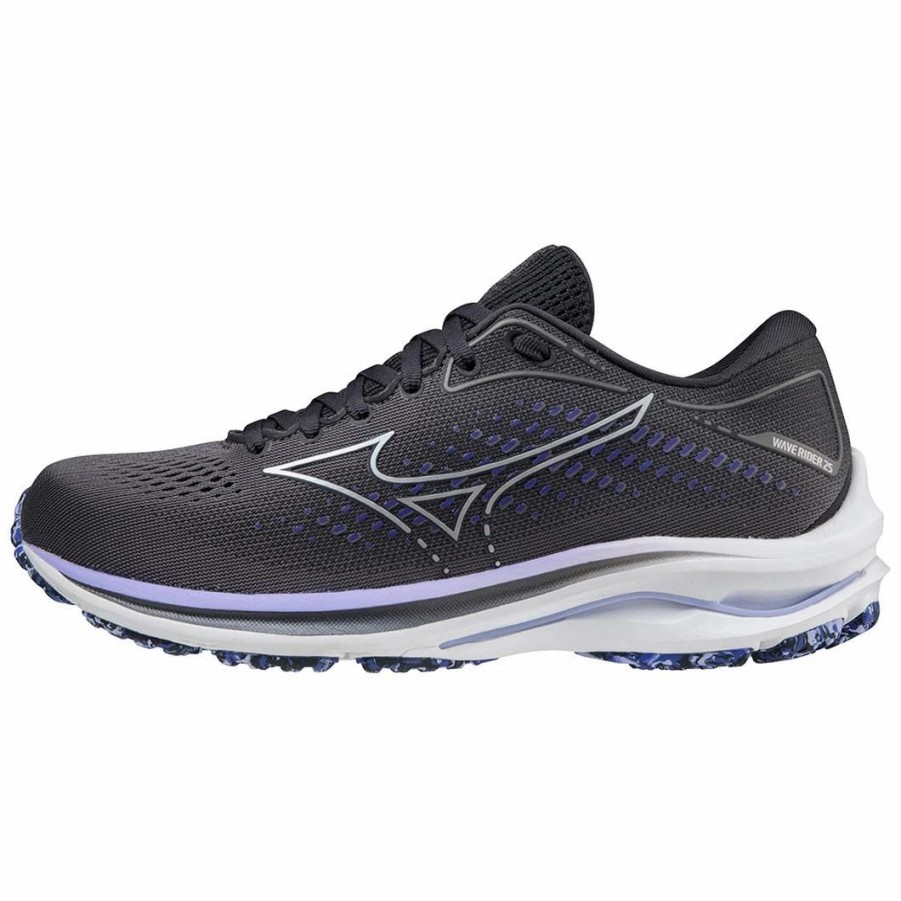 Footwear * | Mizuno Women'S Wave Rider 25 (Bpbp Blackened Pearl)