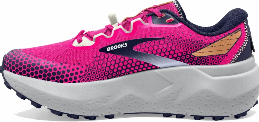 Footwear * | Brooks Women'S Caldera 6 (645 Pink Glo/Peacoat/Marshmallow)