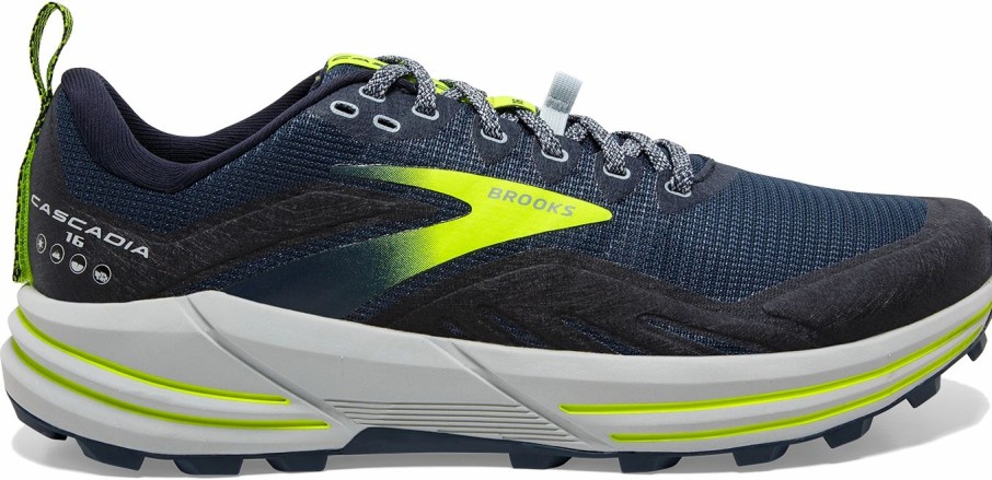 Footwear * | Brooks Men'S Cascadia 16 (411 Titan/Peacoat/Nightlife)