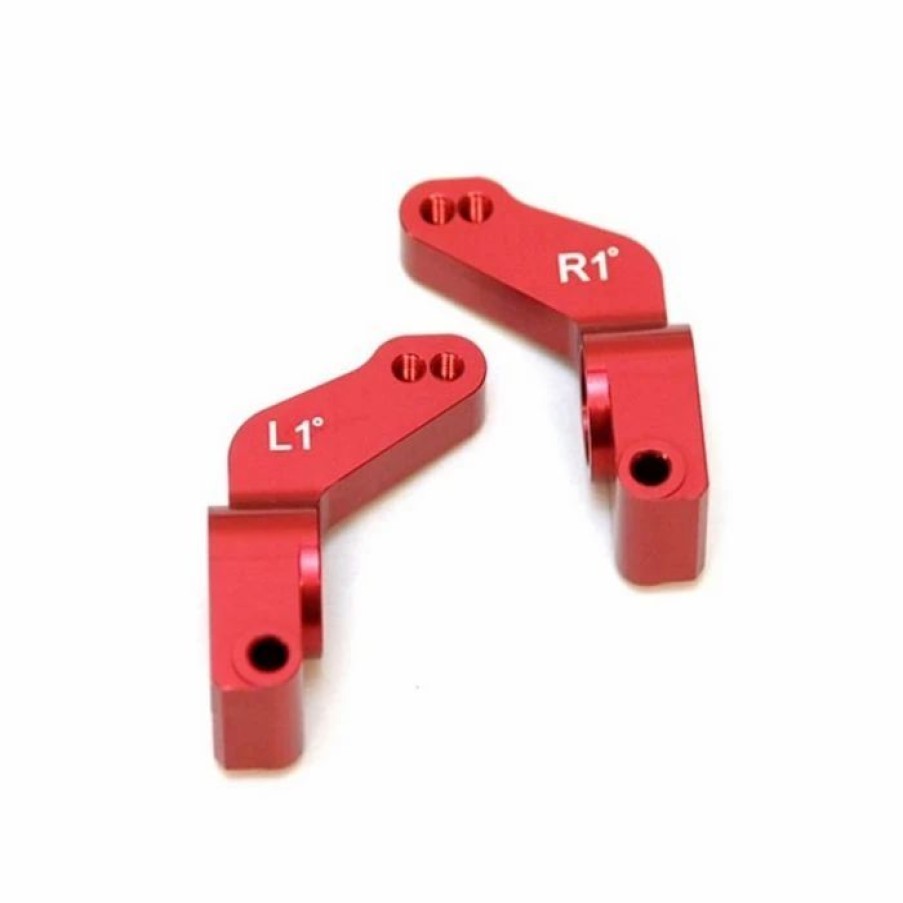 Tools * | Strc Aluminum 1 Degree Toe-In Rear Hub Carrier Red Traxxas Slash Rustler Stamp