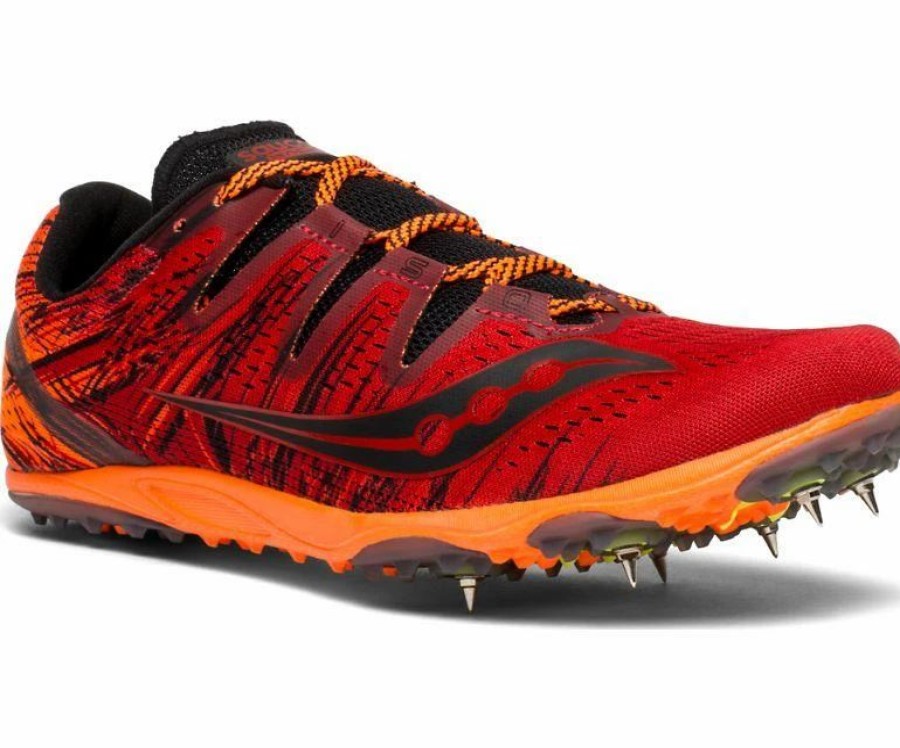 Footwear * | Saucony Men'S Carrera Xc 3 (2 Red/Orange)