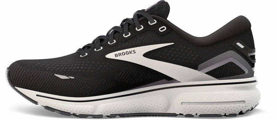 Footwear * | Brooks Women'S Ghost 15 Wide (012 Black/Blackened Pearl/White)