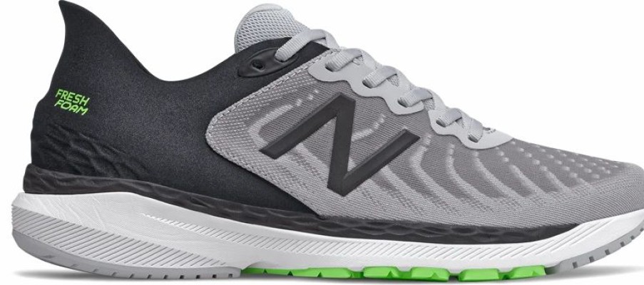 Footwear * | New Balance Men'S 860 V11 (A Light Aluminum/Black/Energy Lime)