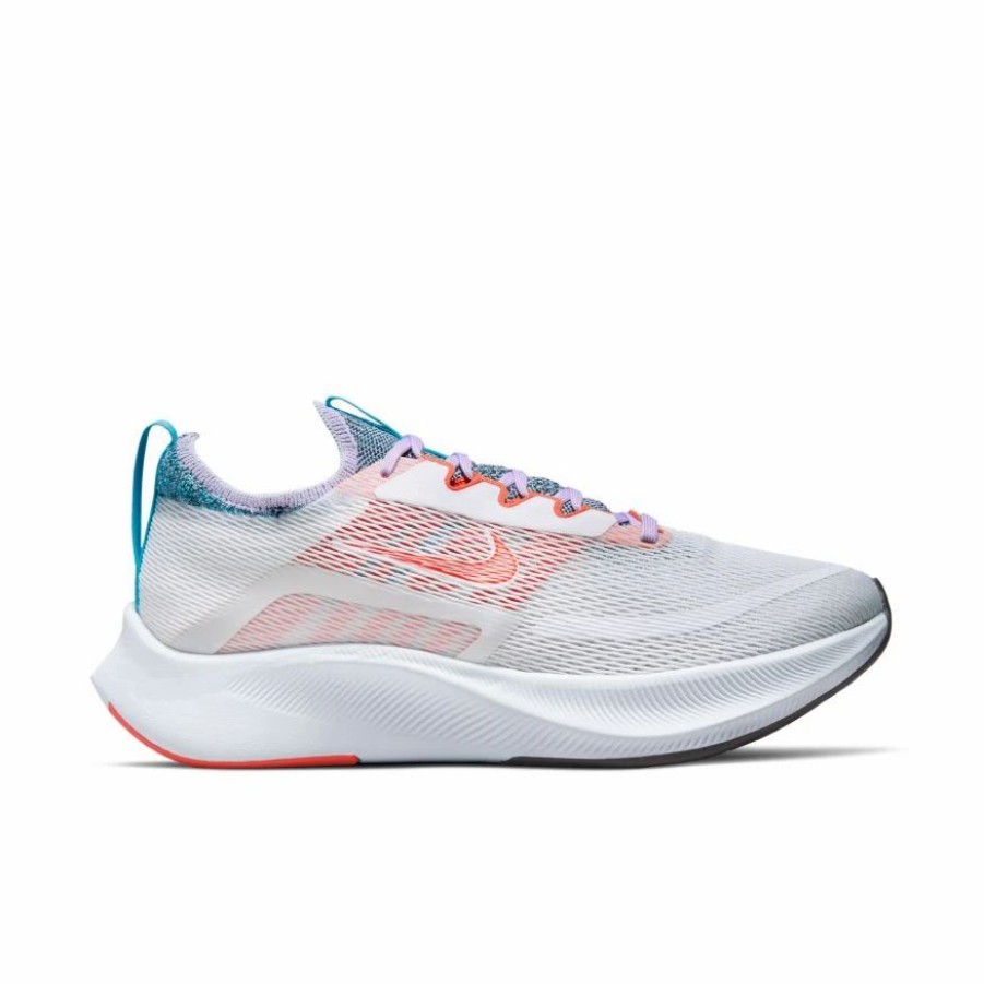 Footwear * | Nike Women'S Zoom Fly 4 (100 -White/Team Orange/Lilac/Laser Blue)