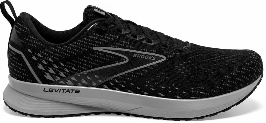 Footwear * | Brooks Men'S Levitate 5 (051 Black/Ebony/Grey)