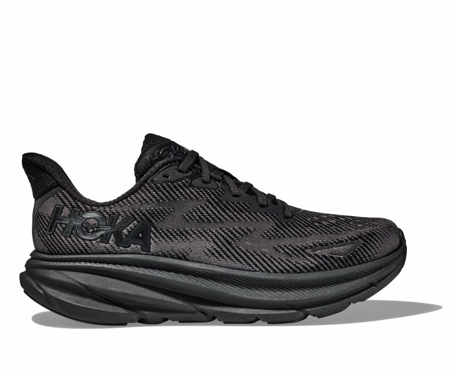 Footwear * | Hoka Men'S Clifton 9 (Bblc Black/Black)