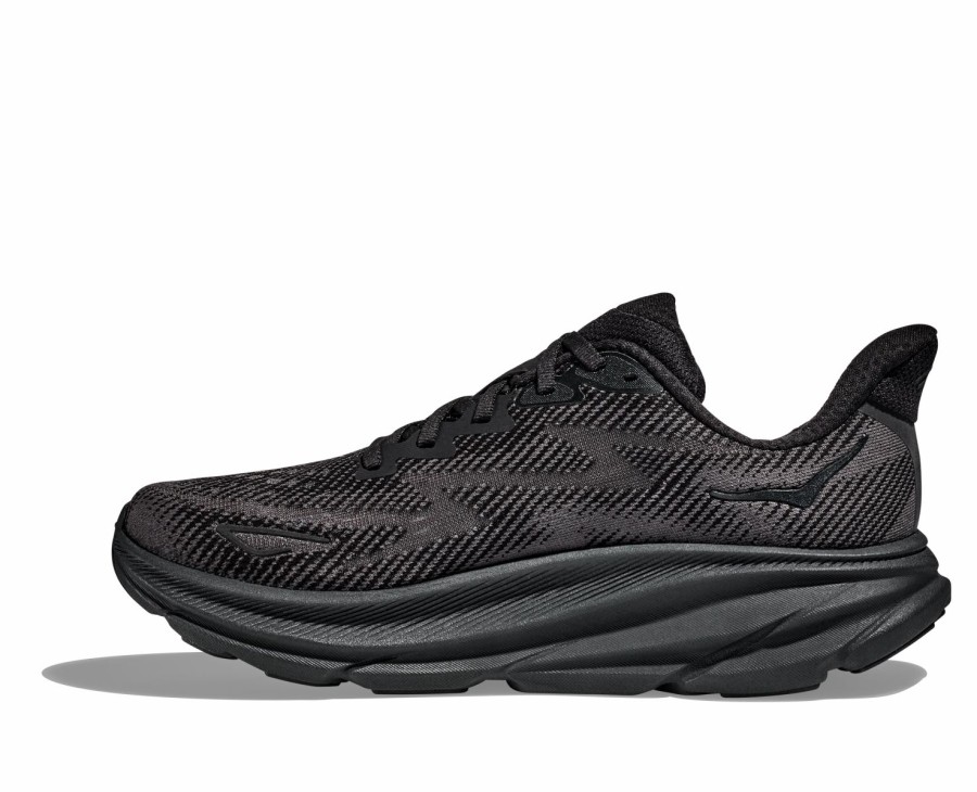 Footwear * | Hoka Men'S Clifton 9 (Bblc Black/Black)