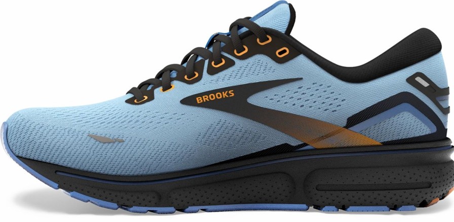 Footwear * | Brooks Women'S Ghost 15 (437 Light Blue/Black/Yellow)