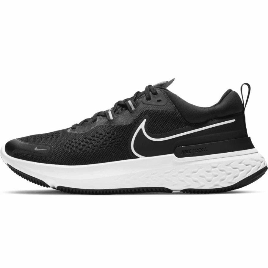 Footwear * | Nike Men'S React Miler 2 (001 Black/White/Smoke Grey)