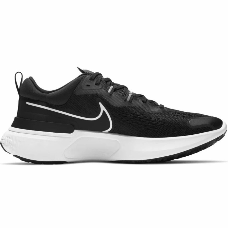 Footwear * | Nike Men'S React Miler 2 (001 Black/White/Smoke Grey)