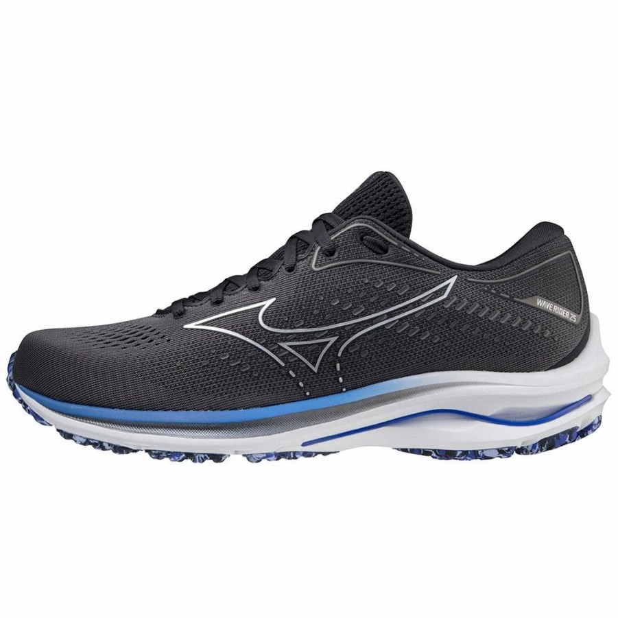 Footwear * | Mizuno Men'S Wave Rider 25 (9P9P Obsidian)