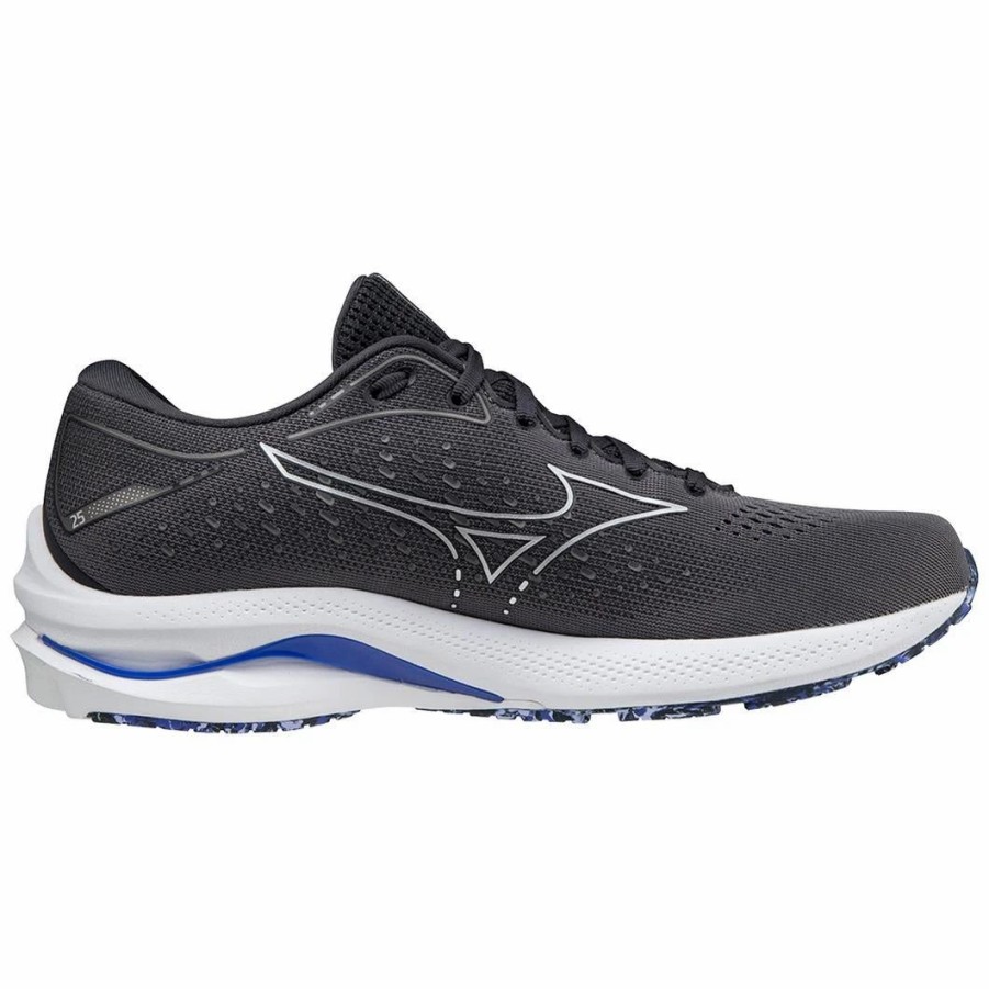 Footwear * | Mizuno Men'S Wave Rider 25 (9P9P Obsidian)