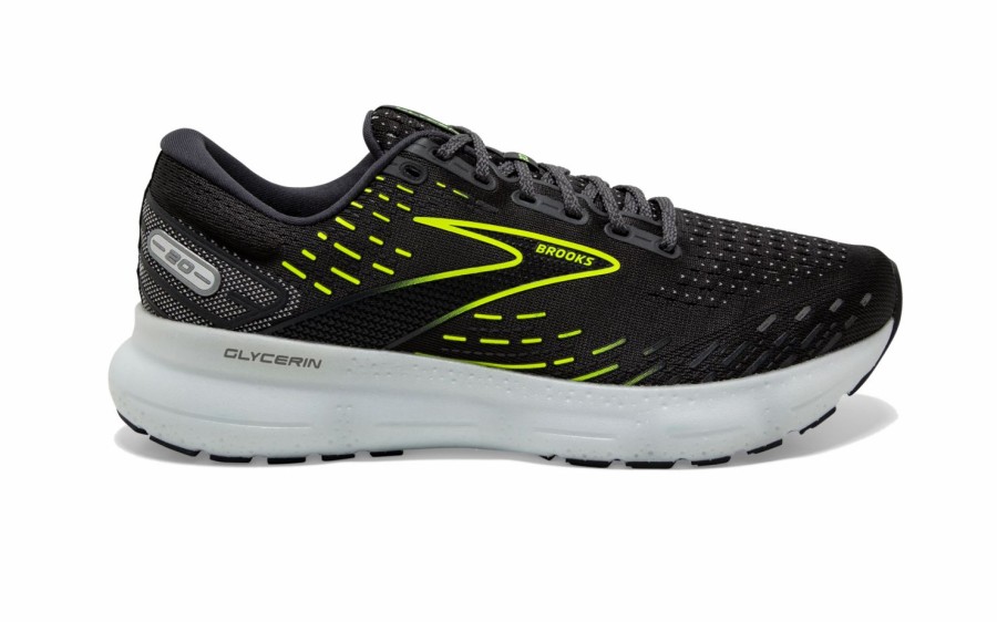 Footwear * | Brooks Women'S Glycerin 20 (047 Ebony/White/Nightlife)