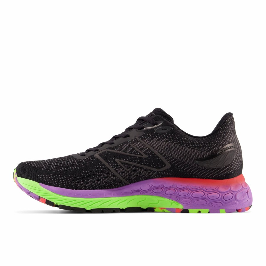 Footwear * | New Balance Men'S Fresh Foam X 880 V12 (T Black/Pixel Green/Electric Purple)