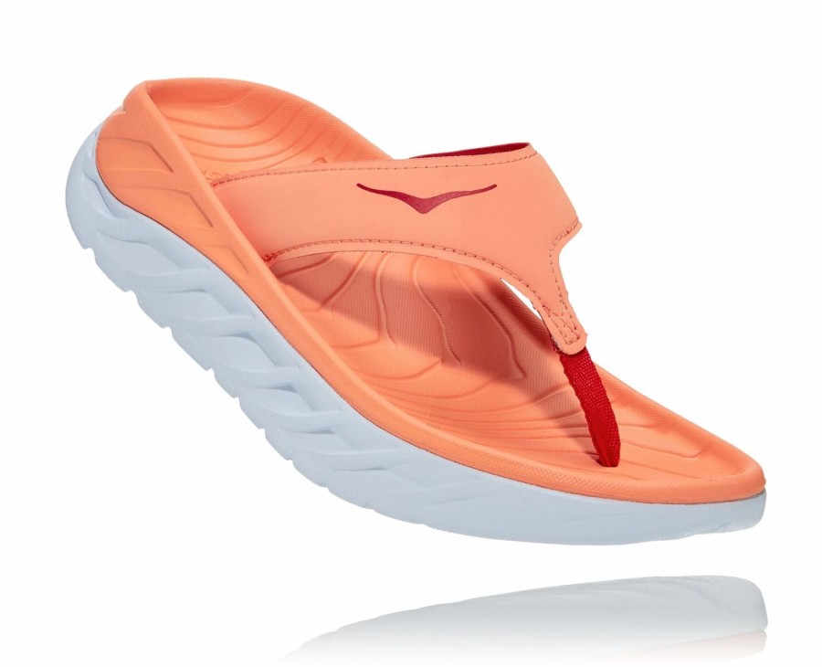 Footwear * | Hoka Women'S Ora Recovery Flip (Cfst Cantaloupe/Fiesta)