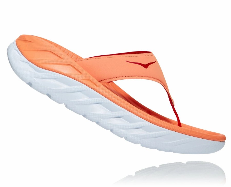 Footwear * | Hoka Women'S Ora Recovery Flip (Cfst Cantaloupe/Fiesta)