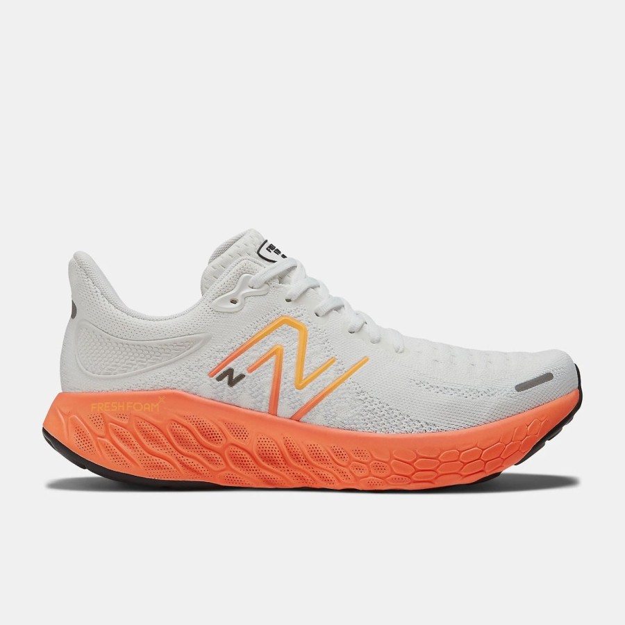 Footwear * | New Balance Men'S Fresh Foam X 1080V12 (O White/Neon Dragonfly/Hot Marigold)