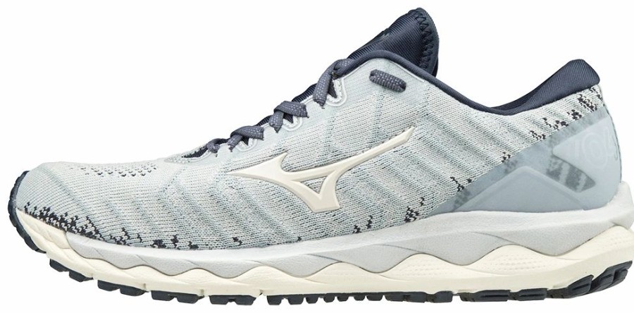 Footwear * | Mizuno Women'S Wave Sky 4 Waveknit (5757 Arctic Ice)