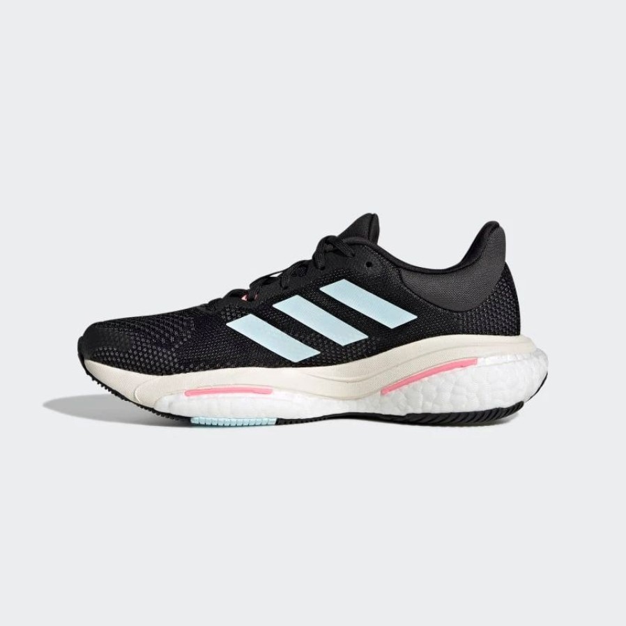 Footwear * | Adidas Women'S Solar Glide 5 (Core Black/Almost Blue/Beam Pink)