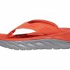 Footwear * | Hoka Men'S Ora Recovery Flip (Mrwdv Mandarin Red/Dove)