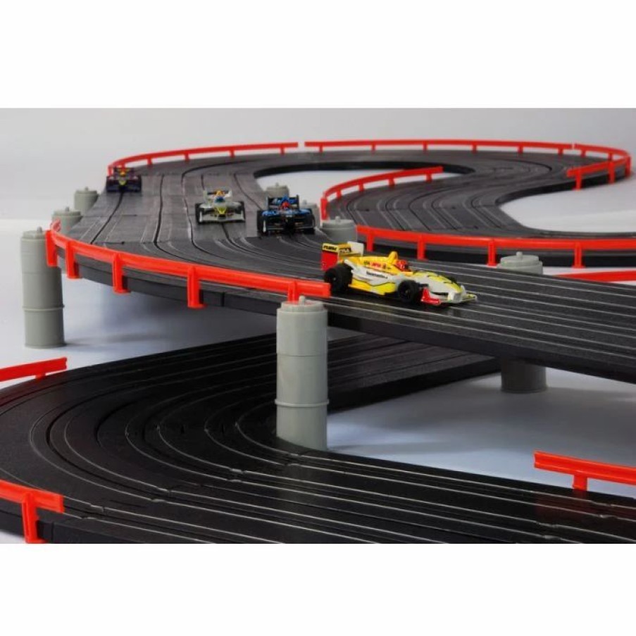 Ready To Run Sets * | New Afx Megag+ Super International Ho Slot Car Race Set Tri Power 21018 4 Lane