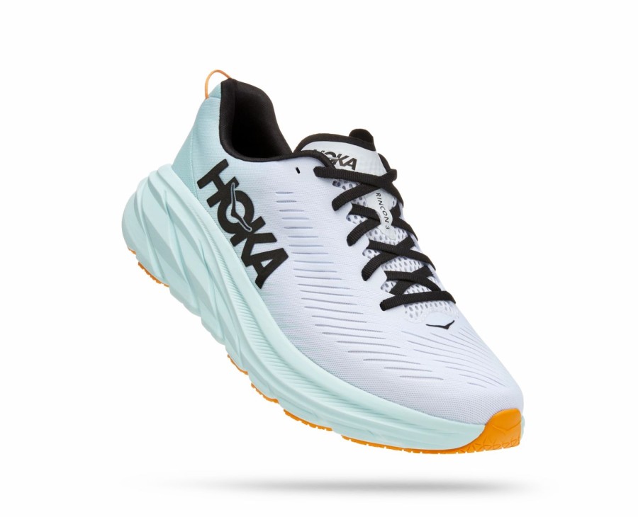 Footwear * | Hoka Men'S Rincon 3 (Wbgl White/Blue Glass)